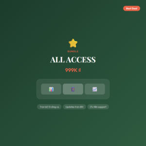 ALL ACCESS — Trọn bộ 13 công cụ
