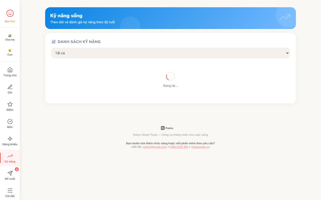 Theo dõi kỹ năng sống CASEL